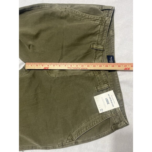Abercrombie & Fitch Sz. 40 X 30 Loose Fit Lightweight Jean Olive Green NWT - Picture 6 of 7
